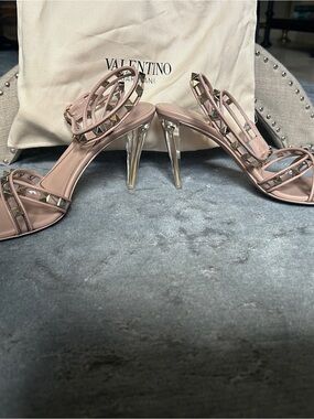 Valentino Rockstud Plexi Heels